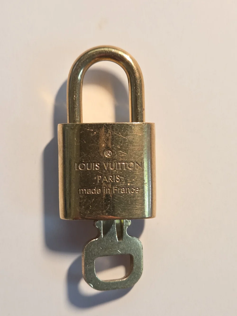 Louis Vuitton Gold Padlock w/ Key (1) #335
